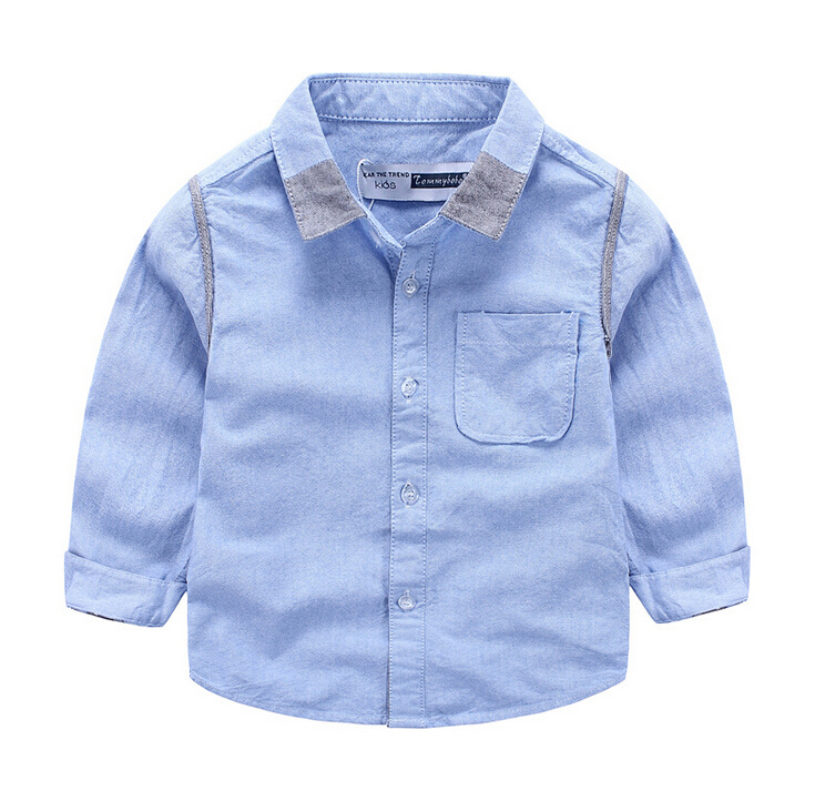 長袖男の子シャツ用秋服子供-キッズ服　シャツ、トップス問屋・仕入れ・卸・卸売り