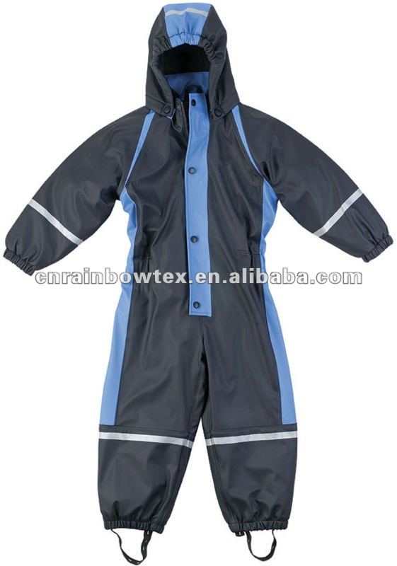 子供のためのpuの雨の全体的な-キッズ服　セット問屋・仕入れ・卸・卸売り