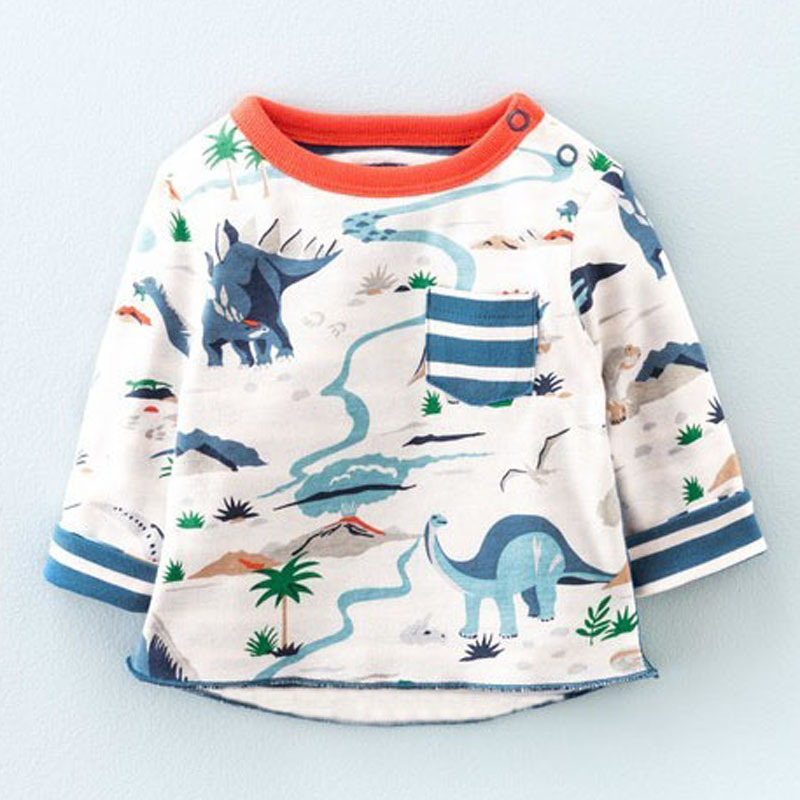 YE5052熱い販売秋2016動物プリントファッション男の子キッズtシャツ-キッズ服　シャツ、トップス問屋・仕入れ・卸・卸売り