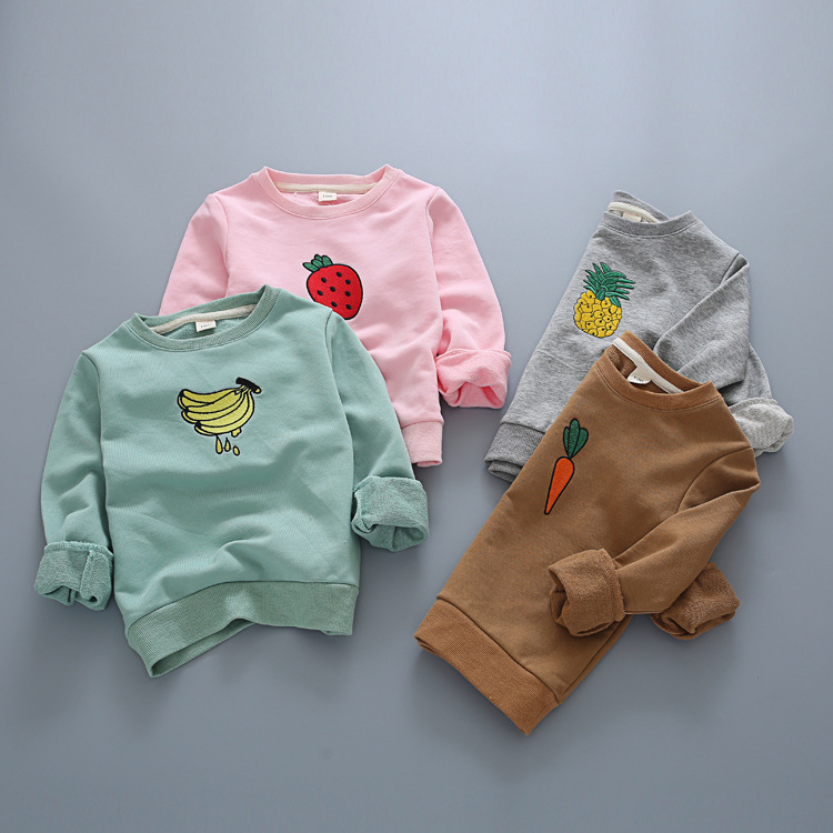 YE5005秋2016フルーツプリント子供男の子パーカー-キッズ服　シャツ、トップス問屋・仕入れ・卸・卸売り