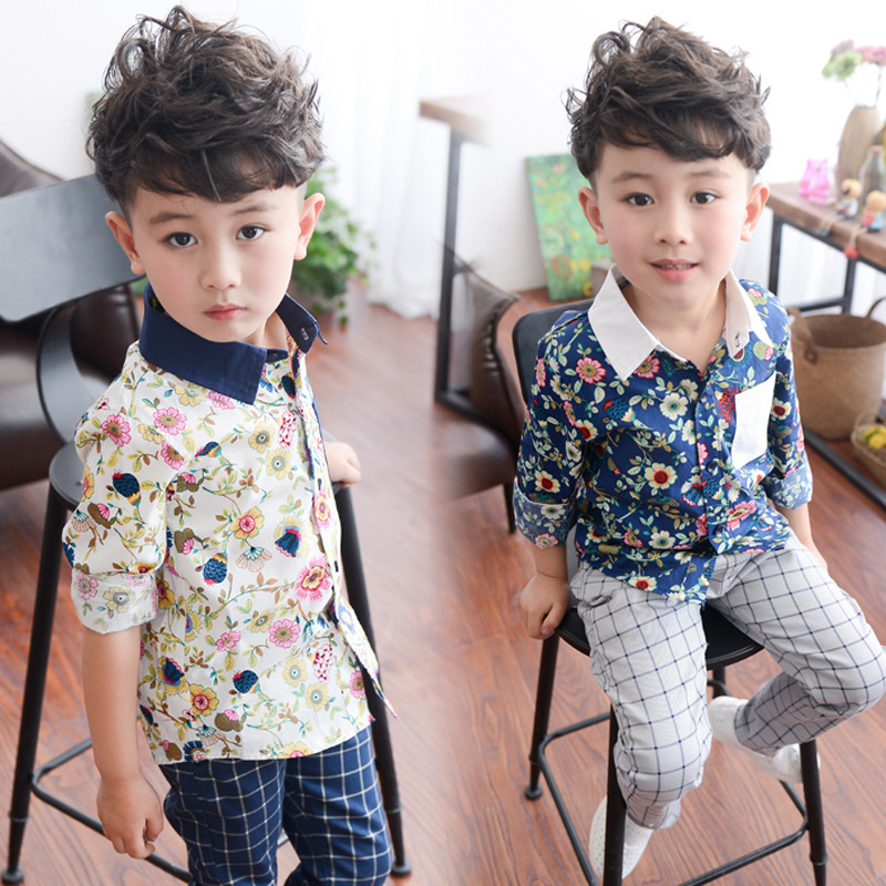 YE2296秋子供長袖シャツファッションカジュアル男の子シャツ-キッズ服　シャツ、トップス問屋・仕入れ・卸・卸売り