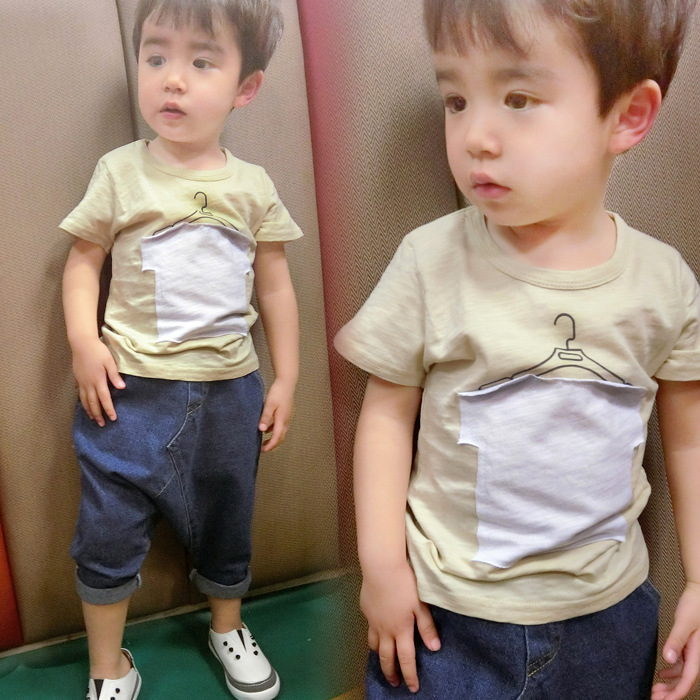 YE2157夏新しいスタイル2016ファンシー竹綿男の子子供tシャツ-キッズ服　シャツ、トップス問屋・仕入れ・卸・卸売り