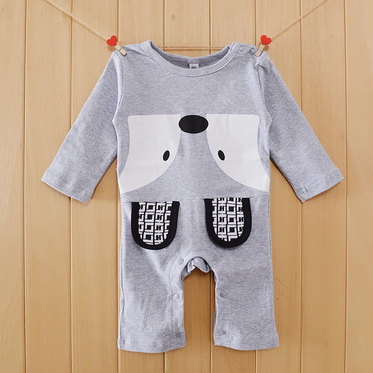 YF7268春新しいスタイルかわいいフォックス赤ちゃん登る服ベビー衣服ジャンプスーツ-キッズ服　シャツ、トップス問屋・仕入れ・卸・卸売り