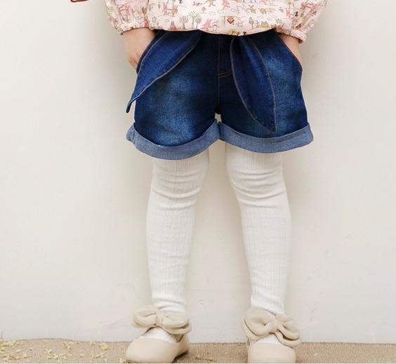 かわいいデニムz71046m弓アップリケ秋新しい卸売子供服の女の子のジーンズ-キッズ服　ジーンズ問屋・仕入れ・卸・卸売り