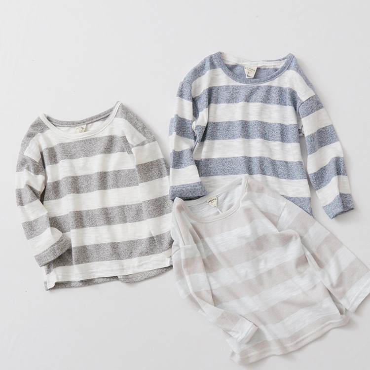 YE2092最新デザイン2016子供服男の子女の子にストライプtシャツ-キッズ服　シャツ、トップス問屋・仕入れ・卸・卸売り