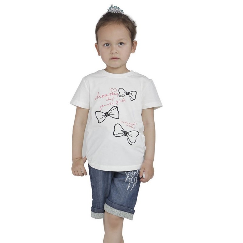 レースの女の子の夏のカジュアル契約したハイウエストジーンズ安いジーンズのショートパンツ-キッズ服　ジーンズ問屋・仕入れ・卸・卸売り