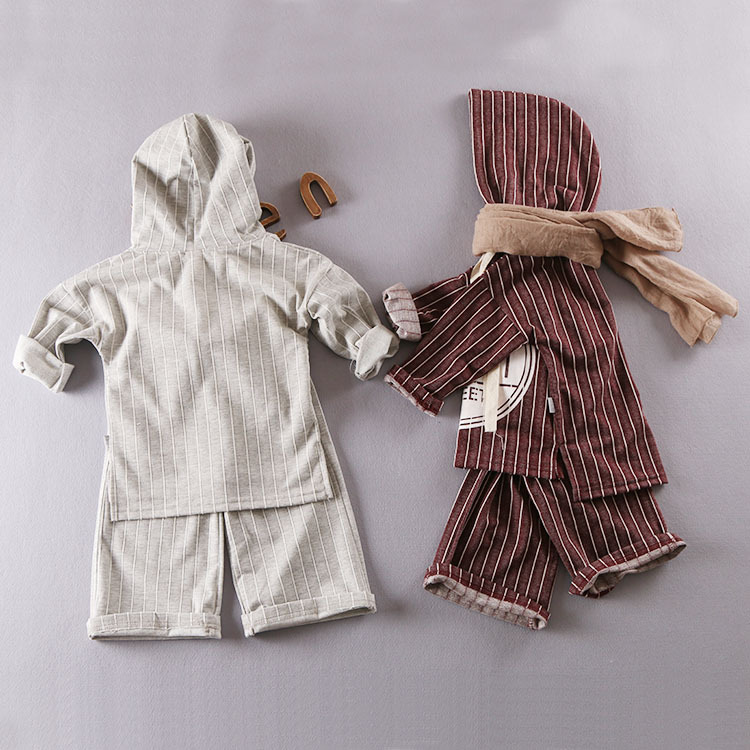 YF7198春秋子供スーツ卸売縞模様の男の子カジュアルスポーツスーツ2016-キッズ服　シャツ、トップス問屋・仕入れ・卸・卸売り