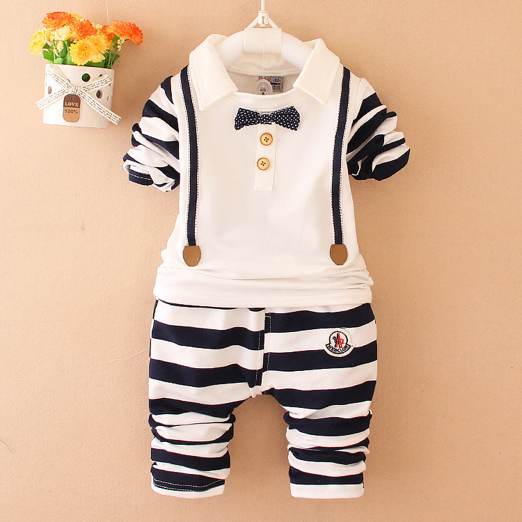 YF7190春2016子供服紳士男の子ストライプネクタイスーツ通気性-キッズ服　シャツ、トップス問屋・仕入れ・卸・卸売り