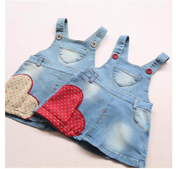 子供服女の子ドレスアップリケ高品質子供ジーンズドレス卸売-キッズ服　ジーンズ問屋・仕入れ・卸・卸売り