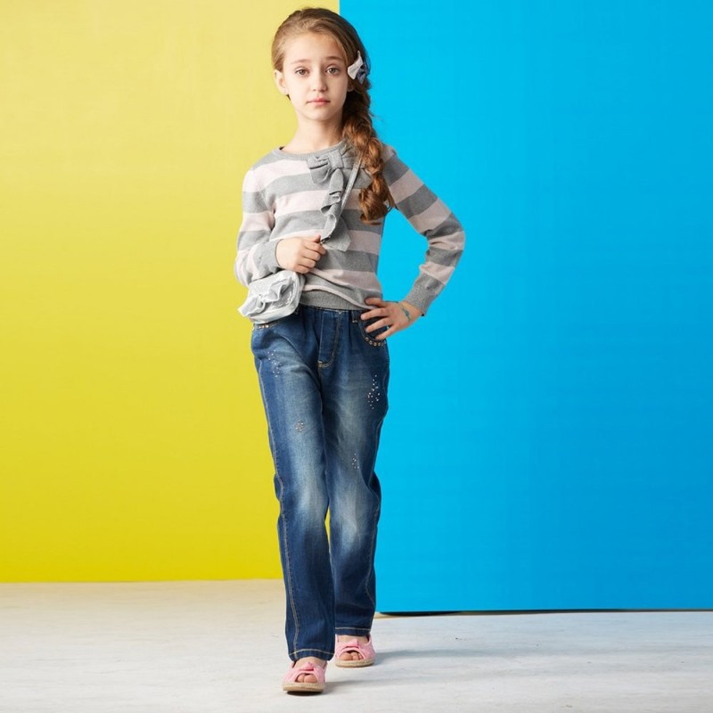 子供服のジーンズのズボン女の子新しいモデルのジーンズパンツ-キッズ服　ジーンズ問屋・仕入れ・卸・卸売り