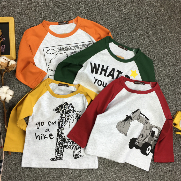 YE1309漫画子供tシャツ純粋な綿印刷シンプル な スタイル男の子tシャツ-問屋・仕入れ・卸・卸売り