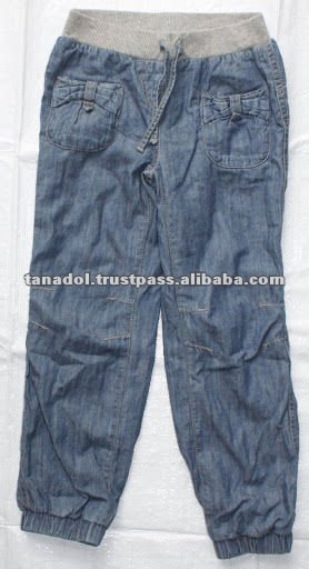 子供のclongthing現代伸縮性柔らかいデニムで裏地用grils 2012-キッズ服　ジーンズ問屋・仕入れ・卸・卸売り