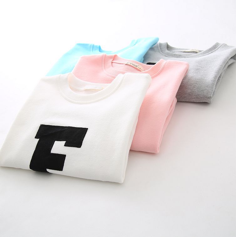 YE1280新しい スタイル 2016子供服刺繍入り手紙男の子女の子tシャツ パーカー-問屋・仕入れ・卸・卸売り