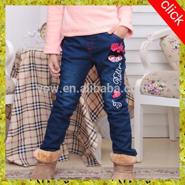 新しいパターンジーンズパンツの女の子ホット販売子供ジーンズパンツ-キッズ服　ジーンズ問屋・仕入れ・卸・卸売り