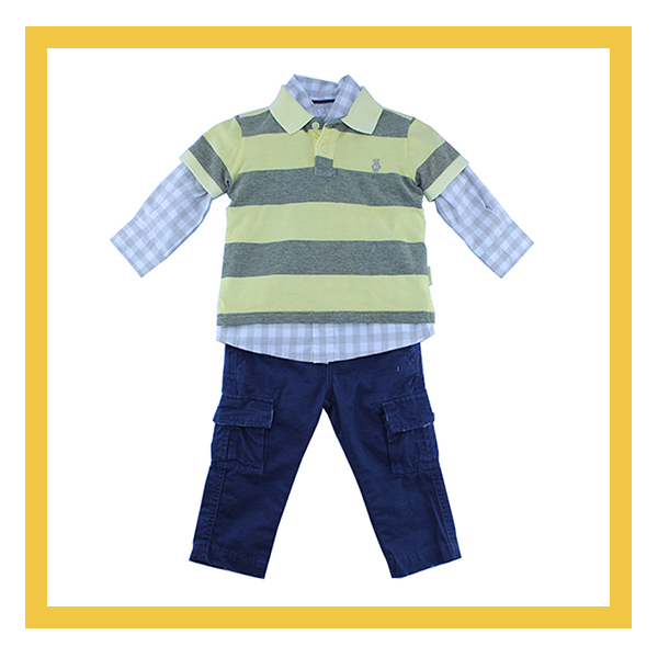 冬の男の子の服セット、 3作品-キッズ服　セット問屋・仕入れ・卸・卸売り
