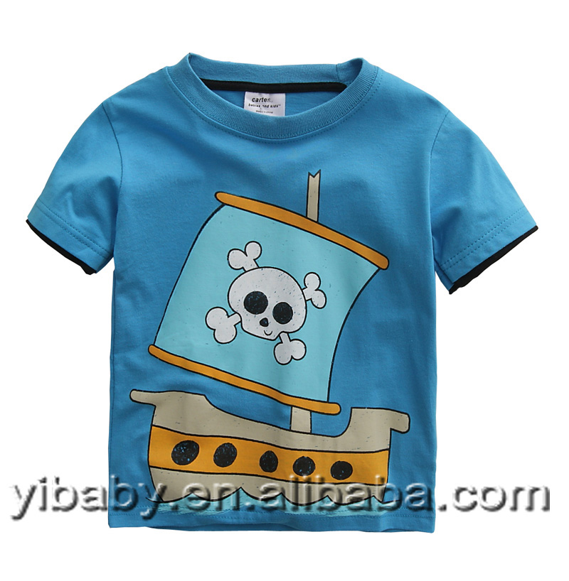 赤ちゃんの服の最新のデザインのコットン半袖の夏の子供の男の子のt- シャツ卸売-キッズ服　Tシャツ問屋・仕入れ・卸・卸売り