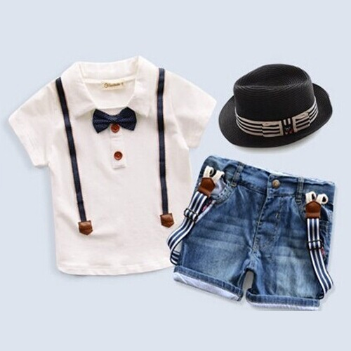 F20046A新しいヨーロッパスタイル男の子のシャツ+パンツ2ピース服セット男の子ファッション服-キッズ服　セット問屋・仕入れ・卸・卸売り