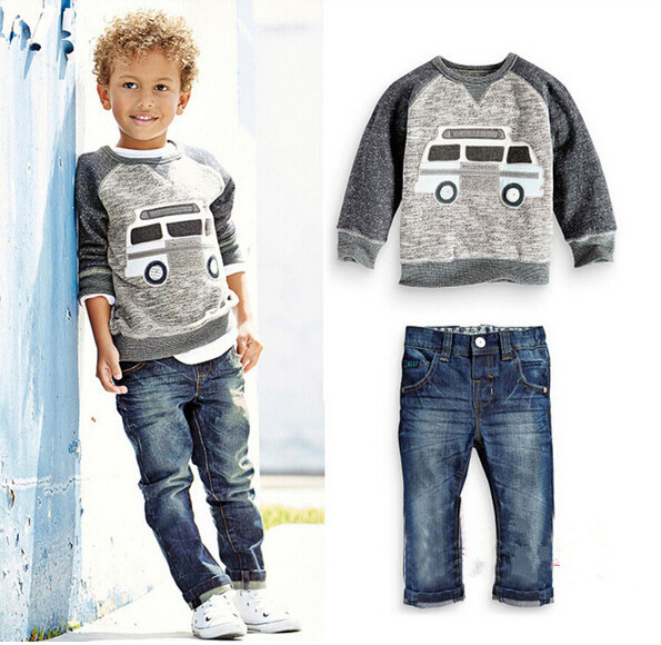 卸売男の子yf7026european衣類の綿の子供服の卸売-キッズ服　セット問屋・仕入れ・卸・卸売り