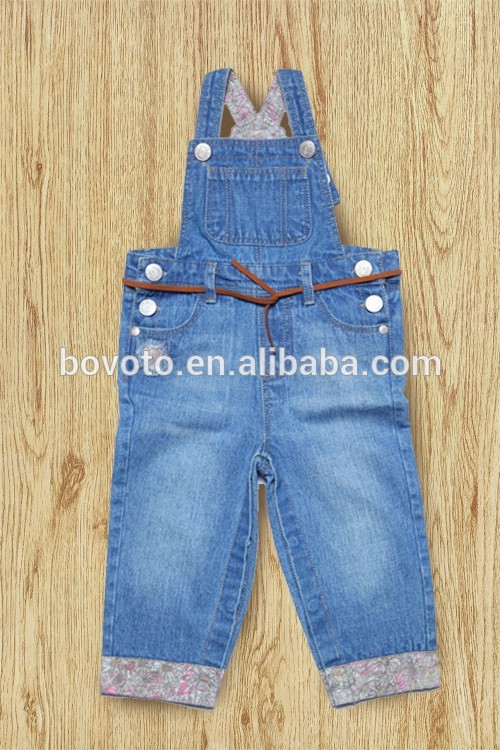 赤ちゃんの女の子のジーンズのためのサスペンダーのズボンの子供たちが着用-キッズ服　ジーンズ問屋・仕入れ・卸・卸売り