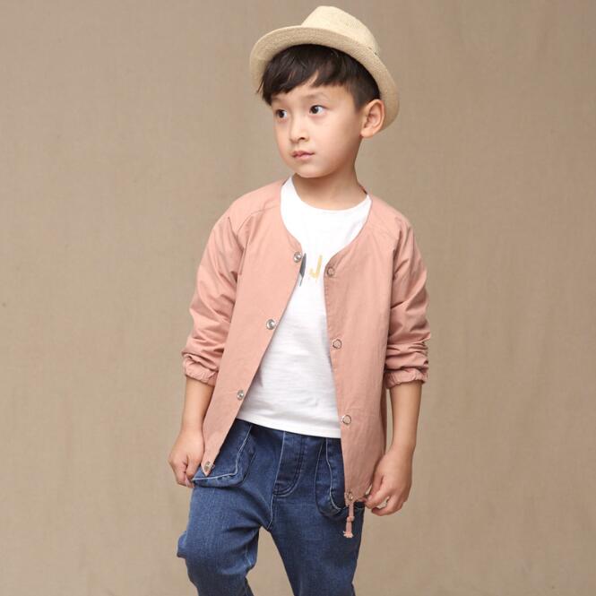 Zm40767a 2016秋子供ピュアカラーコート韓国スタイル男の子ファンシージャケットベビー服-キッズ服　コート問屋・仕入れ・卸・卸売り