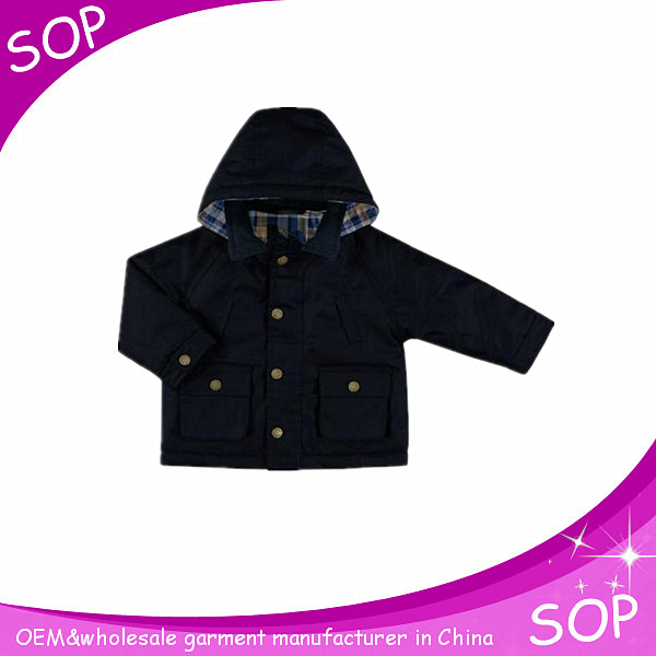 少年スタイリッシュなパッド入りジャケット付きキャップ中国メーカー-キッズ服　ジャケット問屋・仕入れ・卸・卸売り