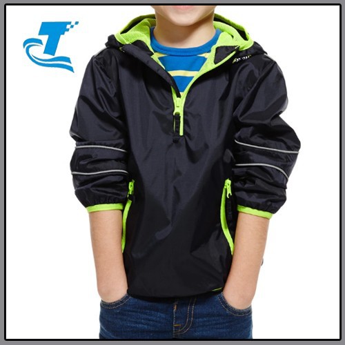 春の子供たち2015男の子の雨- 証拠プルオーバーウインドブレーカー-キッズ服　ジャケット問屋・仕入れ・卸・卸売り