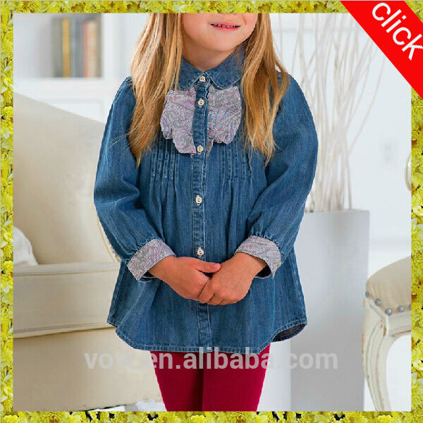 2015新式の熱い販売のファッション素敵なホールセール高品質かわいい衣服の摩耗の子供のジーンズのスカートのデザインをニット-キッズ服　ジーンズ問屋・仕入れ・卸・卸売り