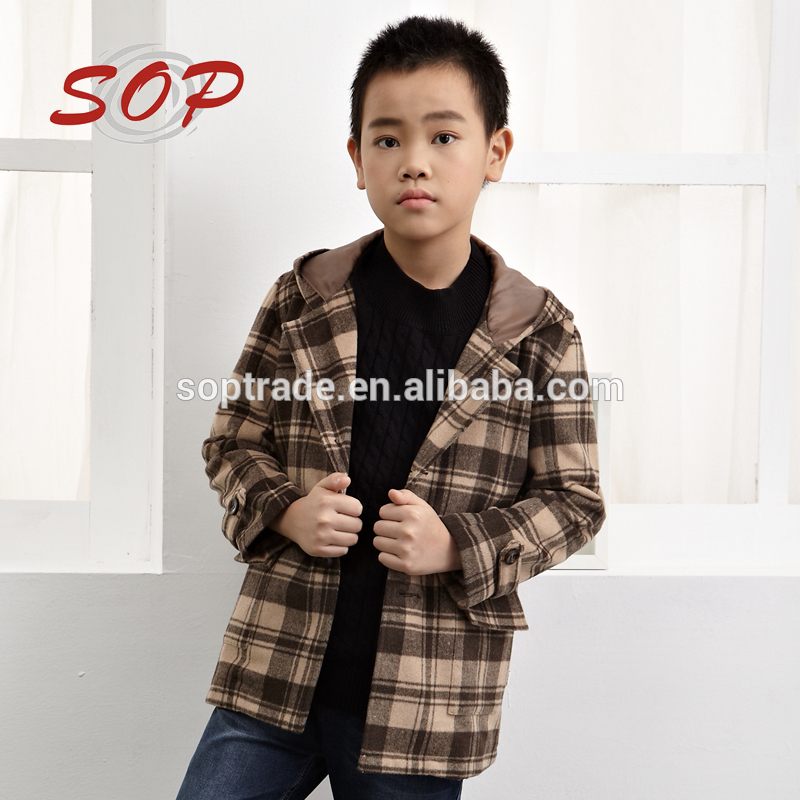 の子供服2015キッズフリースフード付き男の子のための冬のジャケット-キッズ服　ジャケット問屋・仕入れ・卸・卸売り