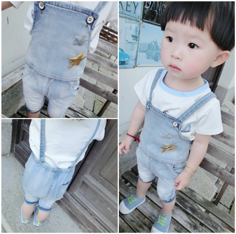ファッション素敵な秋2015子供新しいスタイル3四半期の長さのジーンズ-キッズ服　ジーンズ問屋・仕入れ・卸・卸売り