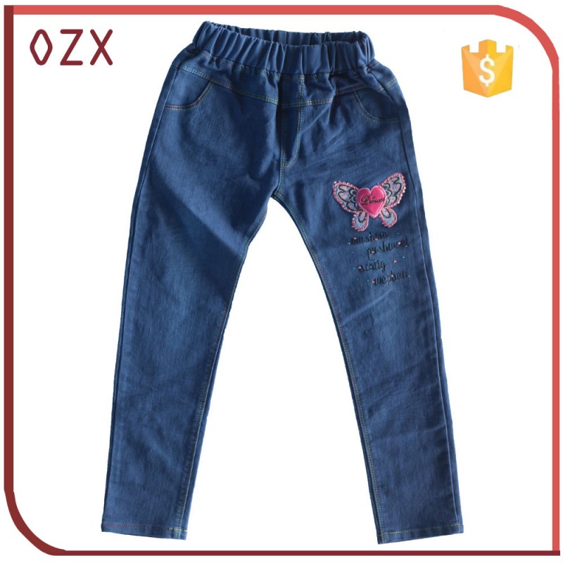 Oemファッション新しい女性在庫ジーンズから中国ジーンズズボン-キッズ服　ジーンズ問屋・仕入れ・卸・卸売り