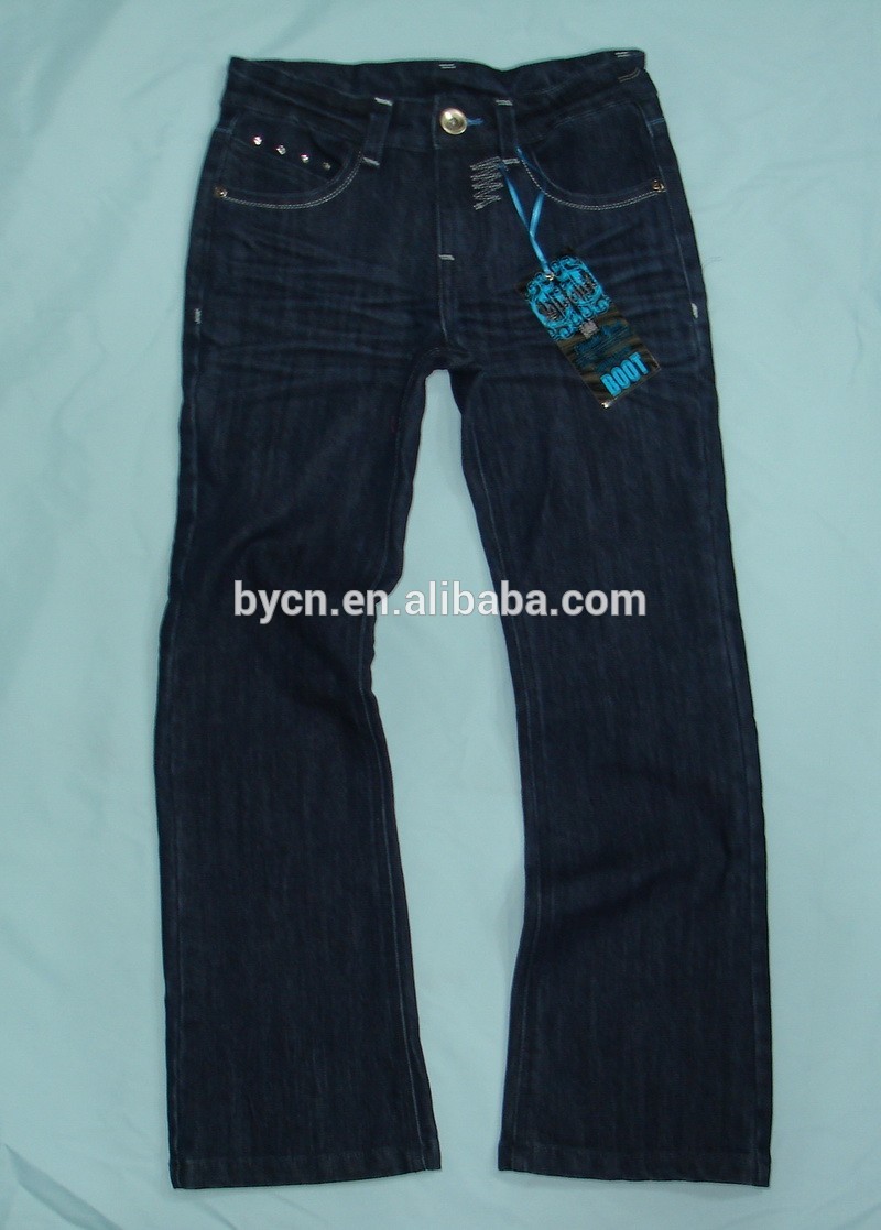 7-16 miskits女の子フレア脚デニムパンツ#19GBP0007-10-キッズ服　ジーンズ問屋・仕入れ・卸・卸売り