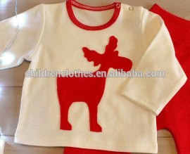赤ちゃん名前赤ちゃん女の子子供サンタ衣装赤綿生地セット-キッズ服　セット問屋・仕入れ・卸・卸売り