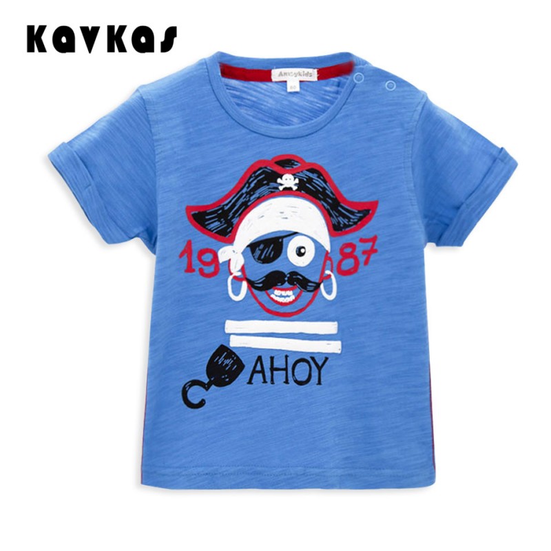 新しい到着赤ちゃん男の子服海賊プリント子供tシャツ-キッズ服　Tシャツ問屋・仕入れ・卸・卸売り