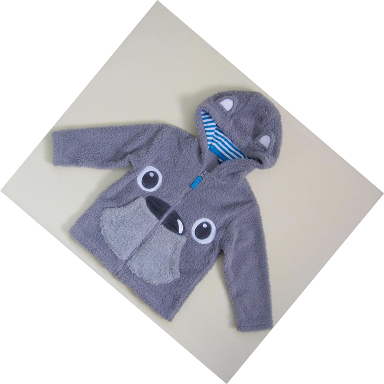 フロントジッパーファッション卸売レジャーr&h男の子のウールコート-キッズ服　ジャケット問屋・仕入れ・卸・卸売り