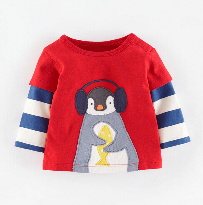 2016秋の新しい男の子ラウンドネックtシャツ-キッズ服　Tシャツ問屋・仕入れ・卸・卸売り
