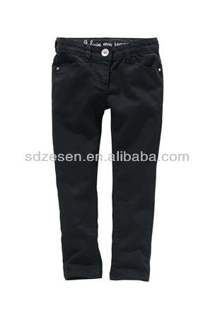 トップスの女の子の最新のデニムジーンズのズボンの女の子ホット-キッズ服　ジーンズ問屋・仕入れ・卸・卸売り