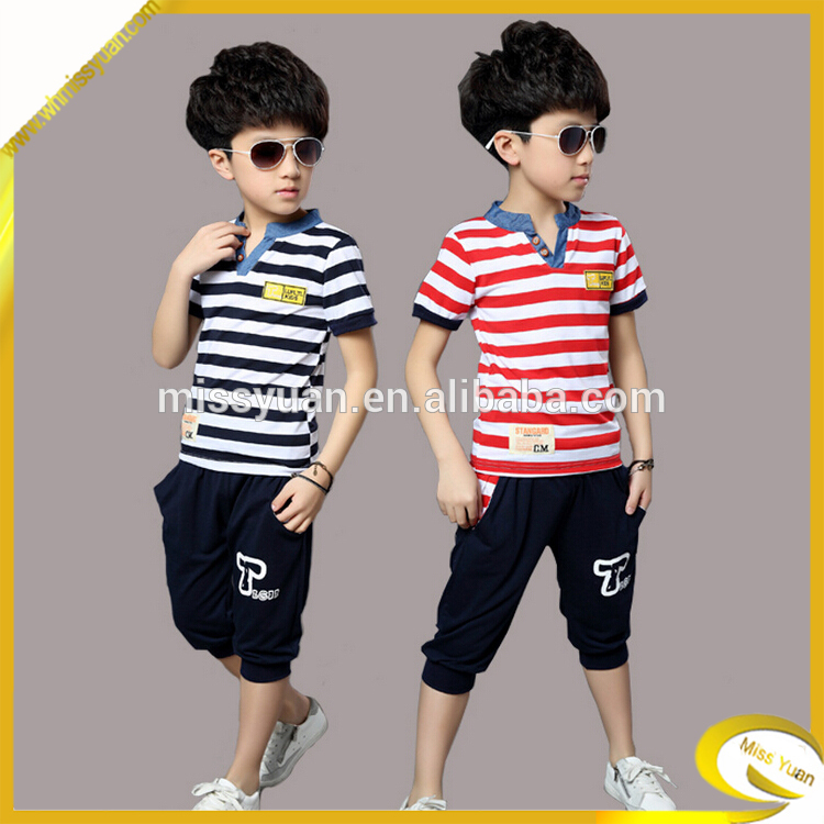 熱い販売のファッション最高品質のv- ネック半袖の男の子t- シャツの服-キッズ服　Tシャツ問屋・仕入れ・卸・卸売り