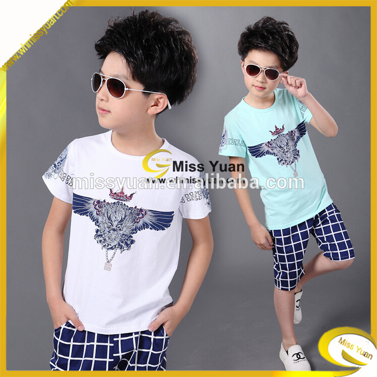 熱い販売安い価格の男の子o- ネック半袖卸売子供用衣料-キッズ服　Tシャツ問屋・仕入れ・卸・卸売り