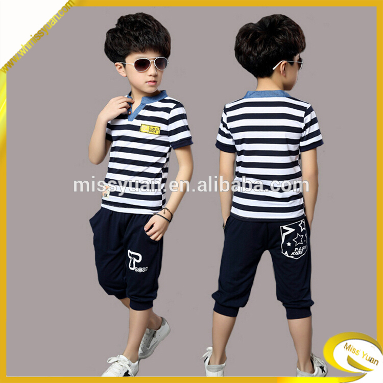 新しいデザインのファッション最高品質のv- ネック半袖の男の子t- シャツの衣類-キッズ服　Tシャツ問屋・仕入れ・卸・卸売り