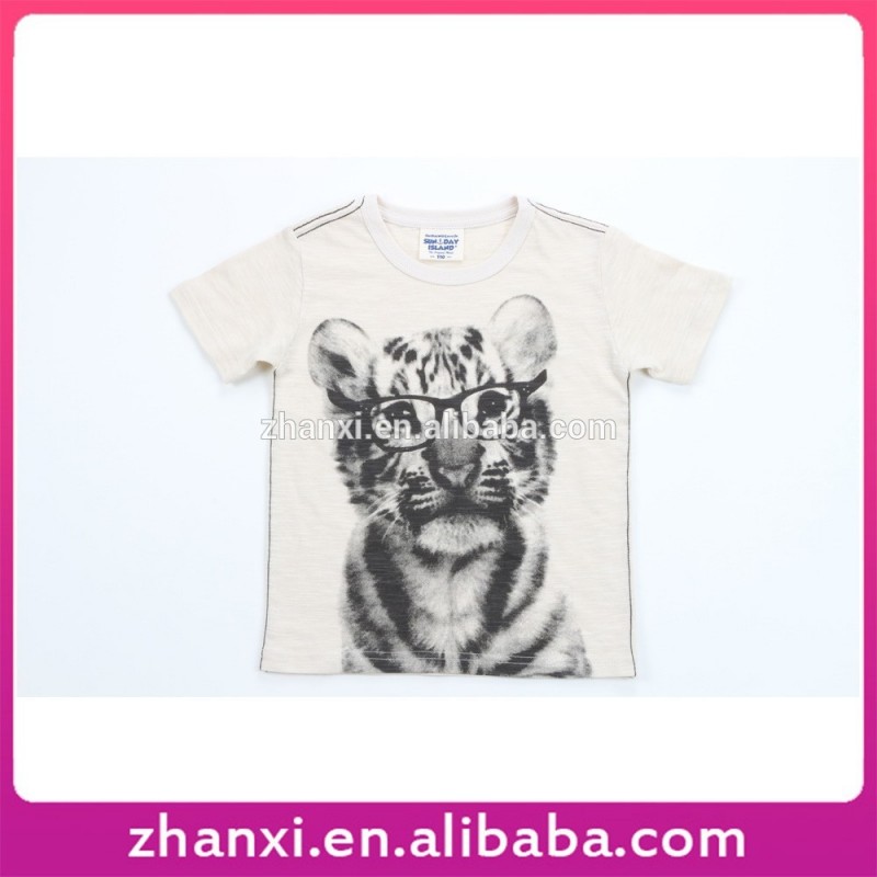 暑い夏半袖印刷キッズカスタムプリント猫漫画tシャツ-キッズ服　Tシャツ問屋・仕入れ・卸・卸売り