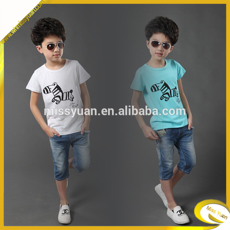 alibabaの熱い販売トップ品質2015半袖の子供の服男の子-キッズ服　Tシャツ問屋・仕入れ・卸・卸売り
