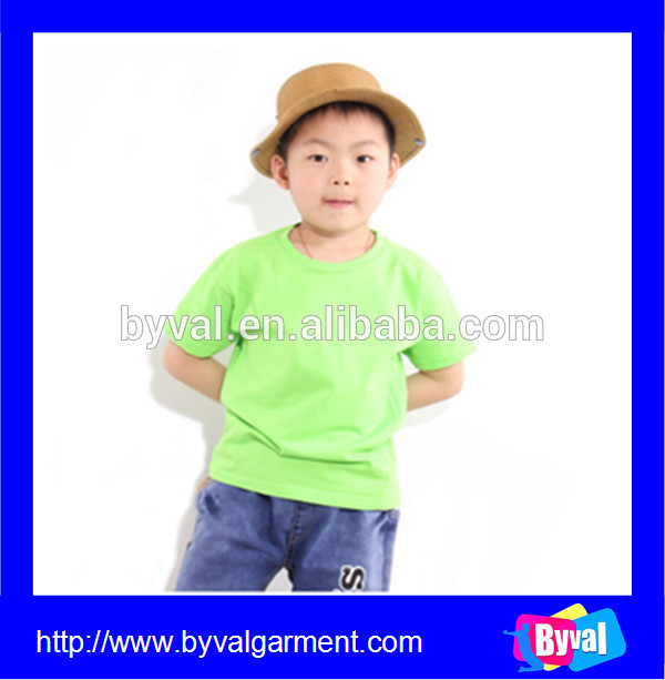 カスタム高品質ボーイズプリントtシャツ男の子摩耗ブランク平野綿カラフルなtシャツ-キッズ服　Tシャツ問屋・仕入れ・卸・卸売り