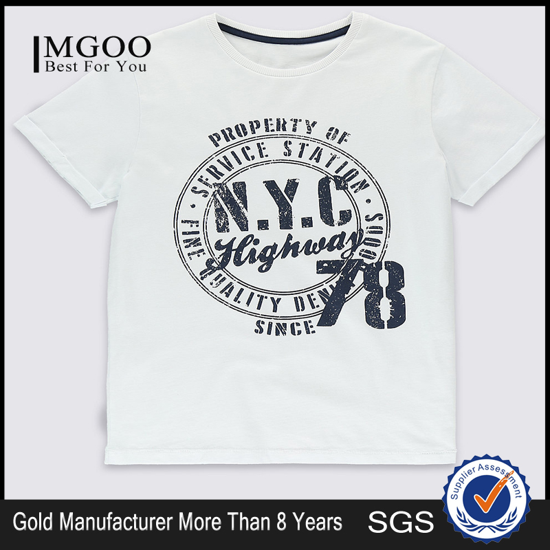 Mgooファッションカスタムtシャツホワイトtシャツデザイン100コットンボーイ服クラブ-キッズ服　Tシャツ問屋・仕入れ・卸・卸売り