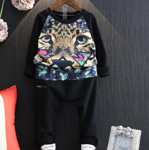 2016男の子パーカーとハーレムパンツ2ピースセット用子供服-キッズ服　セット問屋・仕入れ・卸・卸売り