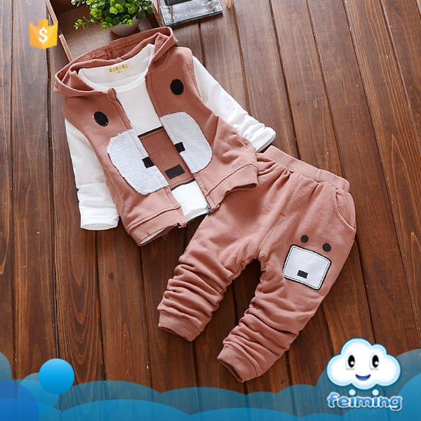 子供動物かわいいファンシースーツデザインベビー服服ブティック衣装男の子服セット-キッズ服　セット問屋・仕入れ・卸・卸売り