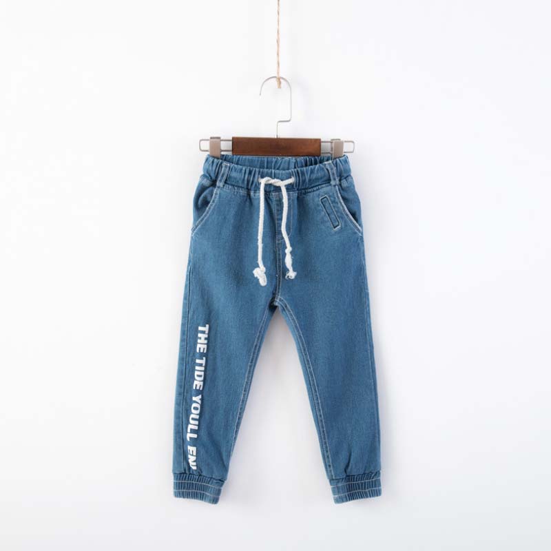 CB9017韓国スタイル子供鉛筆ジーンズ女の子のファッションゆるいジーンズ-キッズ服　ジーンズ問屋・仕入れ・卸・卸売り