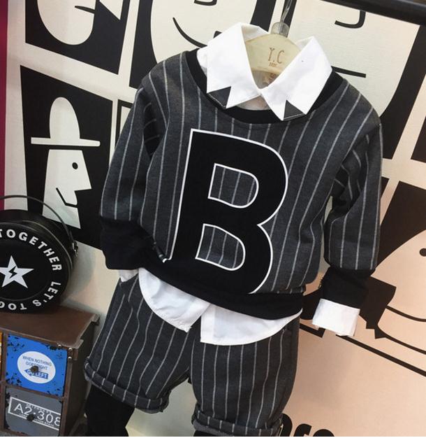 子供3ピーススポーツセット男の子のための服2016-キッズ服　セット問屋・仕入れ・卸・卸売り