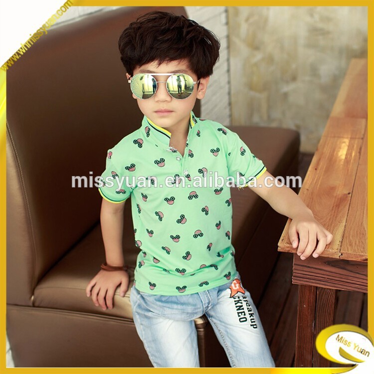 新しいスタイルのファッション2015o- ネック男の子子供のt- シャツ-キッズ服　Tシャツ問屋・仕入れ・卸・卸売り