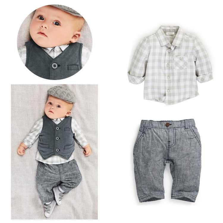 春yf7081european男の子の衣類の綿のベストの赤ちゃんの服のシャツパンツ-キッズ服　セット問屋・仕入れ・卸・卸売り