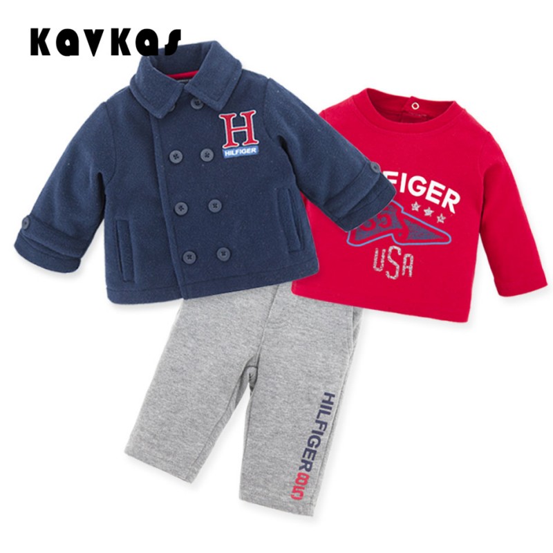 2016熱い販売ベビー服セット3ピース/ロット暖かい冬ベビー服幼児ベビー服セット-キッズ服　セット問屋・仕入れ・卸・卸売り